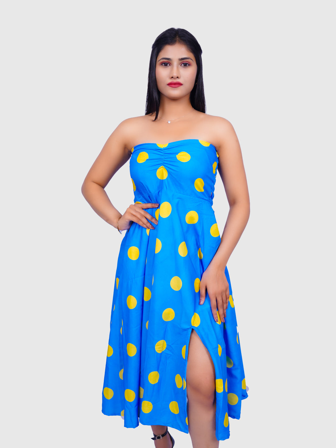 Neon Polka Dress