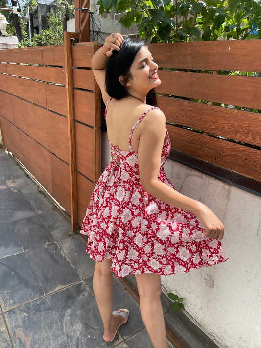 Poppy Red (Backless) Dress